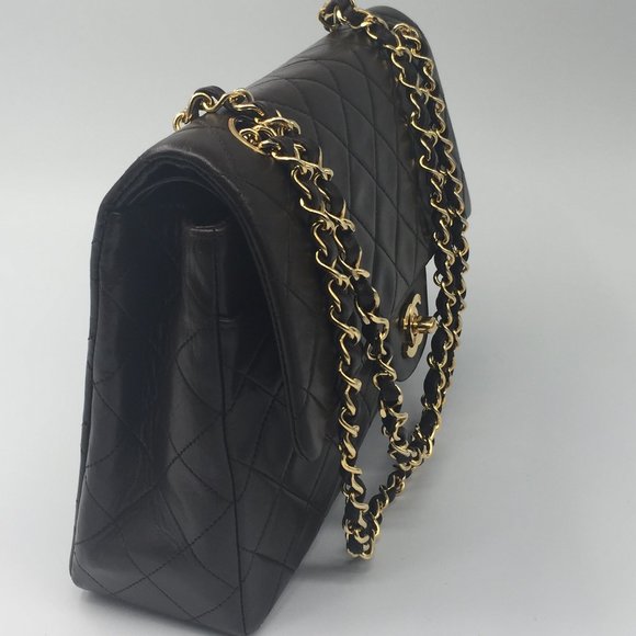 ❗️Sold❗️ Chanel Lambskin Double Flap Brown - Picture 10 of 10